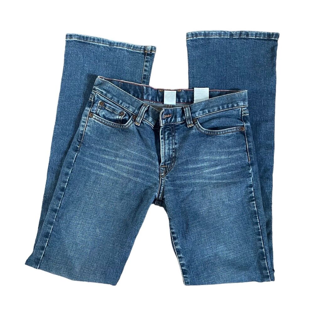 Vtg Lucky Brand Dungarees Jeans Women 6/28 made in USA boot flare Gene Montesano - Picture 2 of 7